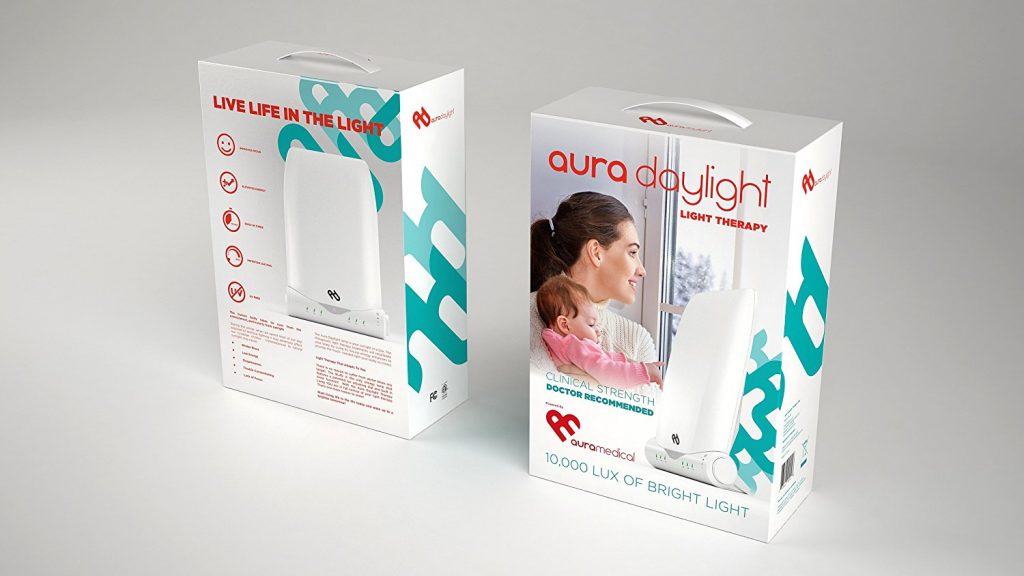 Aura® Day Light Therapy Lamp packaging