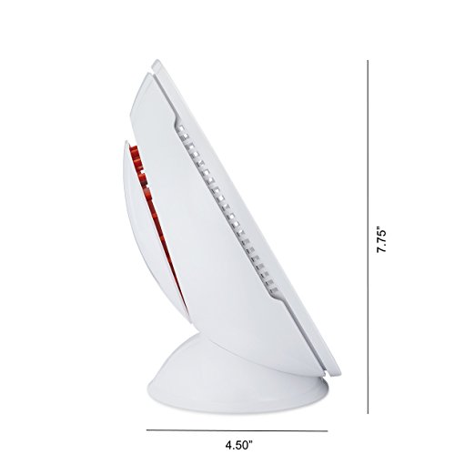 Circadian Optics Lampu Light Therapy Lamp Side view with measurements