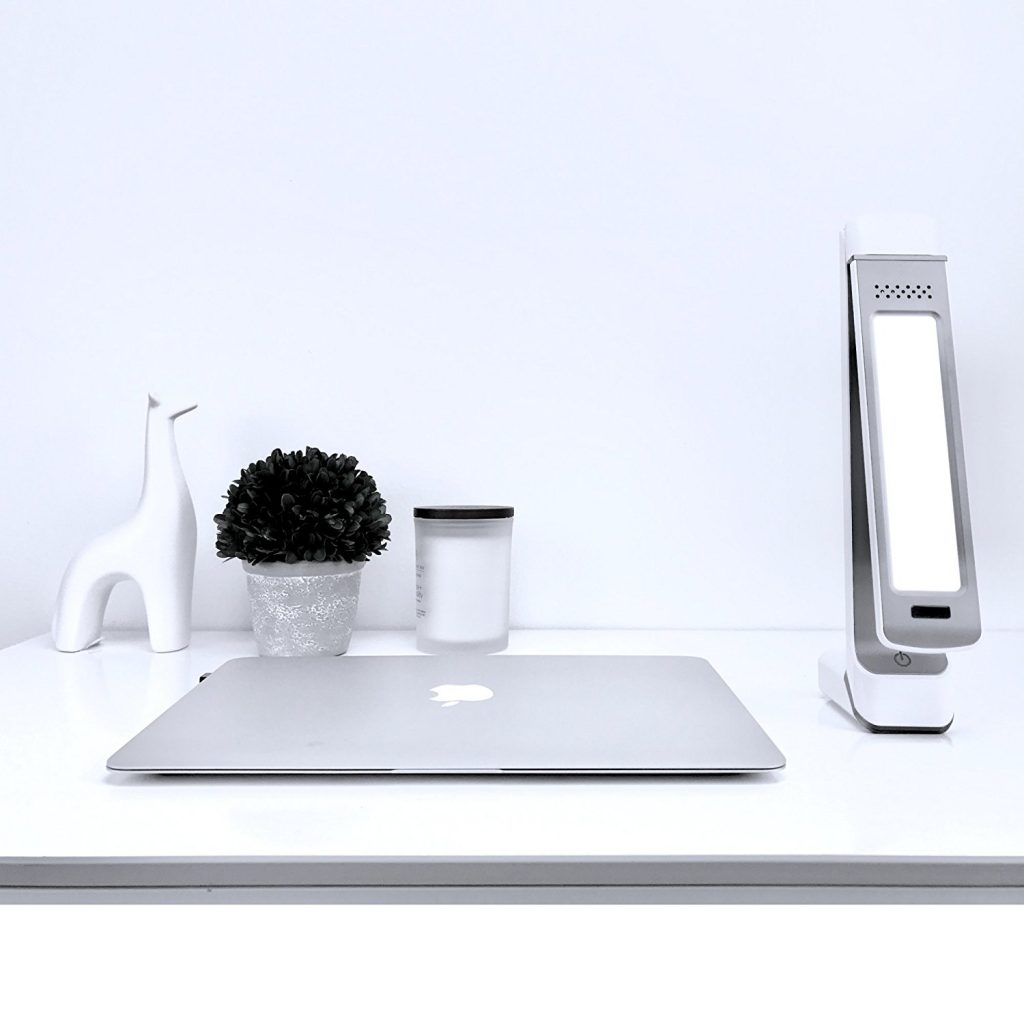 Circadian Optics Lumos 2.0 on stylish desk